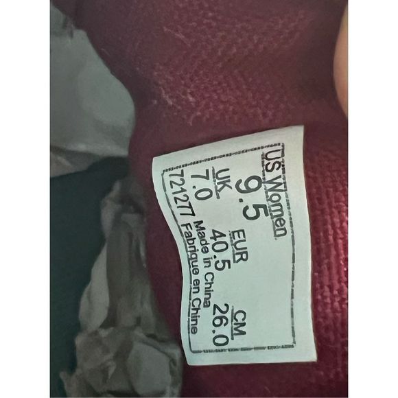 Women’s vans slip-on burgundy size 9.5 - Picture 9 of 9